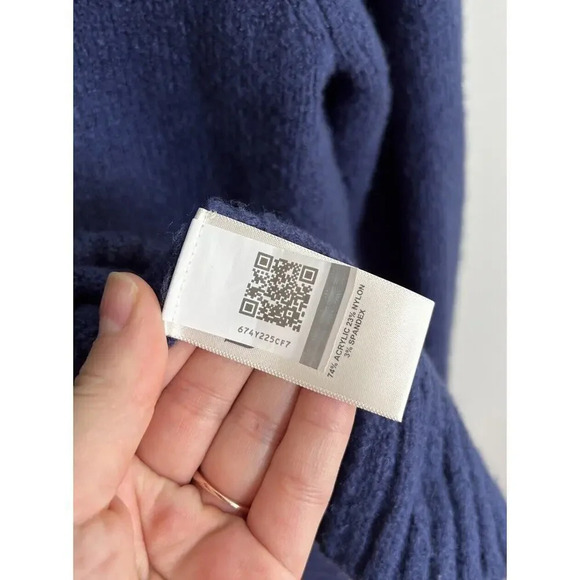 UGG Navy Blue Tinley Wrap Sweater Size Small Stretch Women’s - Picture 8 of 8